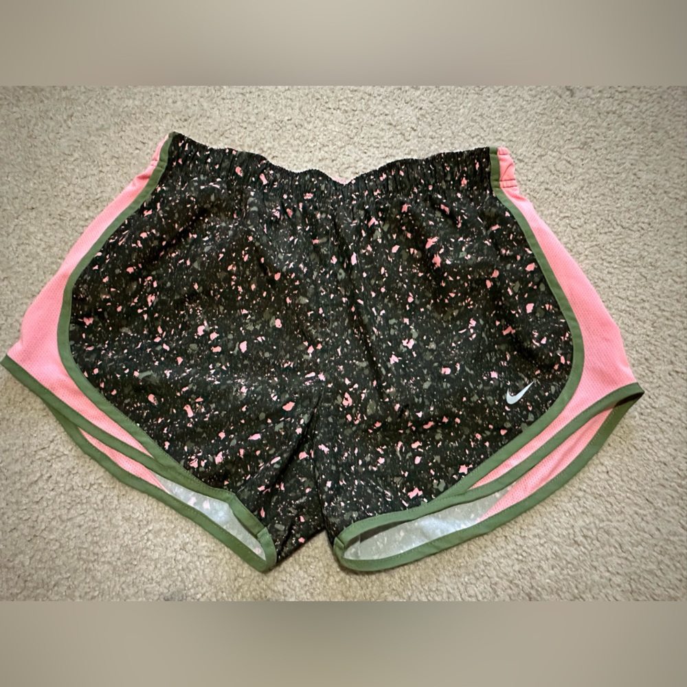 Women’s Nike Tempo Shorts - Pink & Green - Size Medium